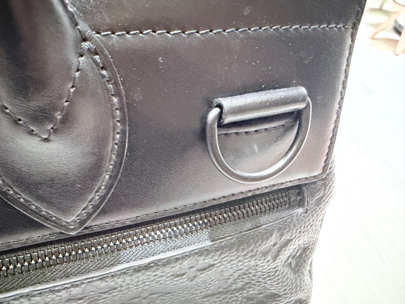 LV 路易威登黑色壓紋牛皮 Steamer PM 公文包 手提包 斜背包-15