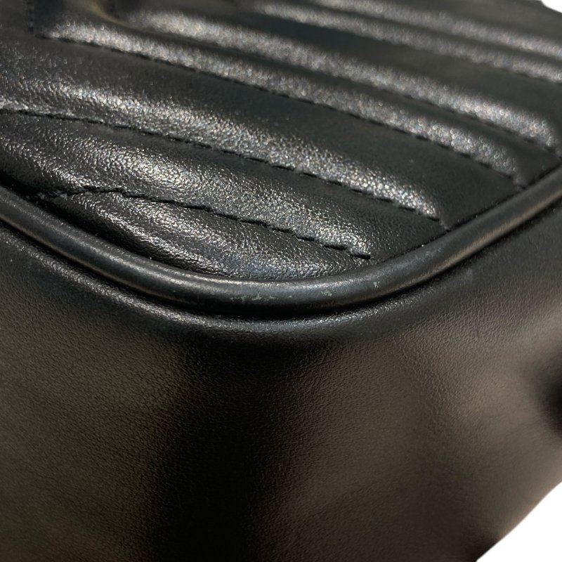 GUCCI 古馳 447632 MARMONT MATELASSÉ SHOULDER BAG MINI 馬蒙相機包 牛皮 黑色 金釦-7