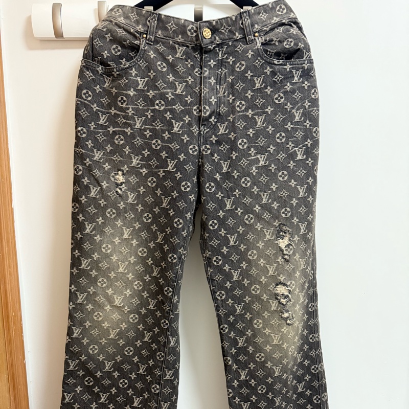Louis Vuitton LV monogram baggy denim jeans 36 牛仔褲-2