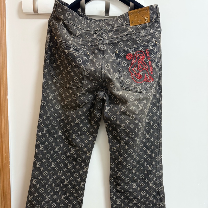 Louis Vuitton LV monogram baggy denim jeans 36 牛仔褲-3