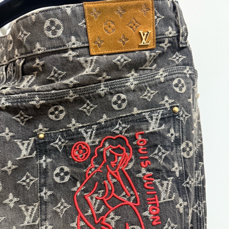 Louis Vuitton LV monogram baggy denim jeans 36 牛仔褲-5