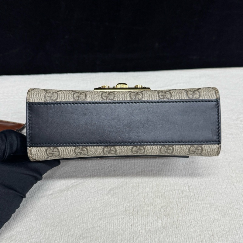 Gucci古馳 老花拼皮小號padlock月光寶盒鏈條包-4