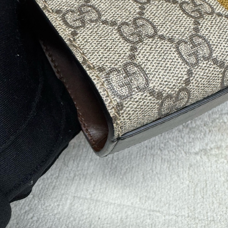 Gucci古馳 老花拼皮小號padlock月光寶盒鏈條包-12