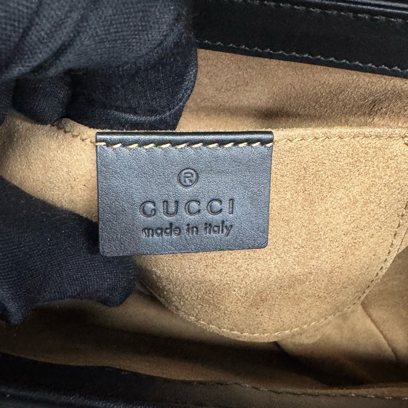 Gucci古馳 老花拼皮小號padlock月光寶盒鏈條包-17