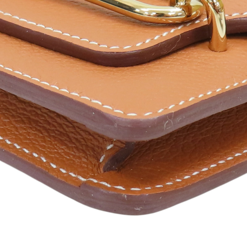 金棕色 Evercolor牛皮 Roulis Slim Wallet 二折短夾 U刻 金釦【HERMES 愛馬仕】-11