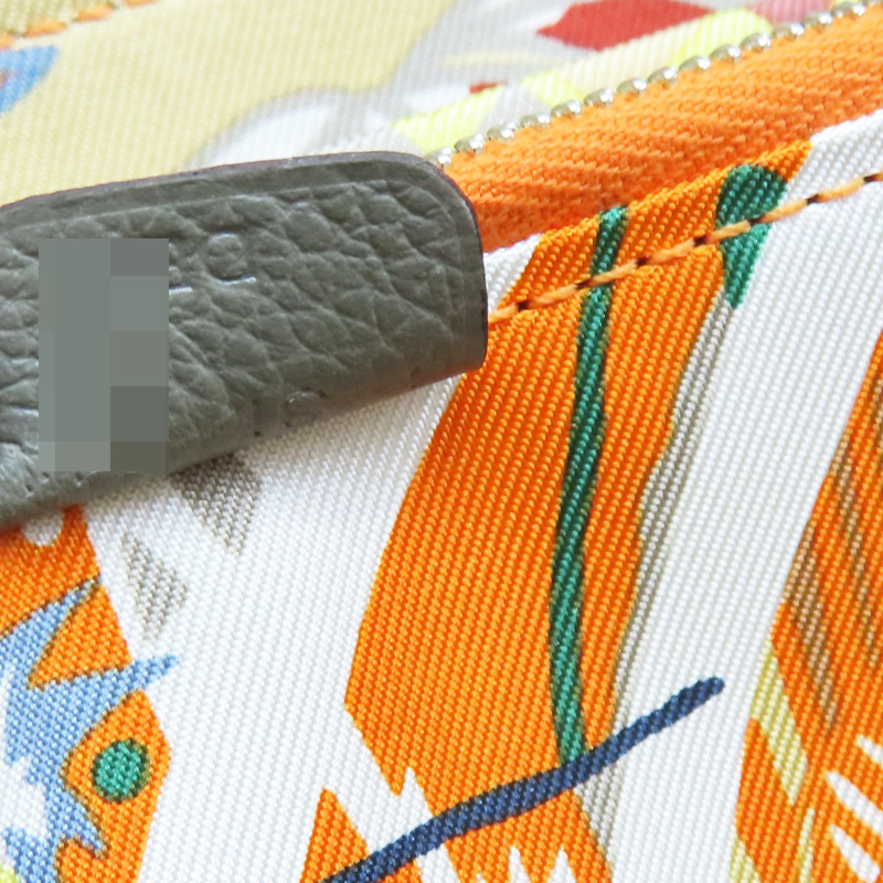 積雨雲灰 Evercolor牛皮 Silk'in Long 絲巾長夾 B刻【HERMES 愛馬仕】-7