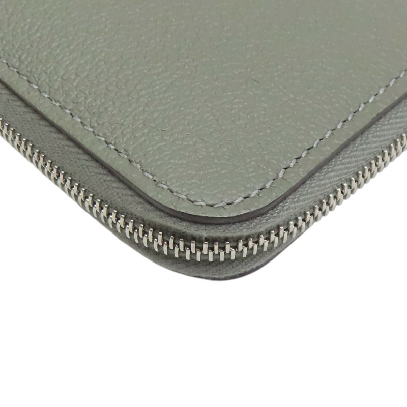 積雨雲灰 Evercolor牛皮 Silk'in Long 絲巾長夾 B刻【HERMES 愛馬仕】-10