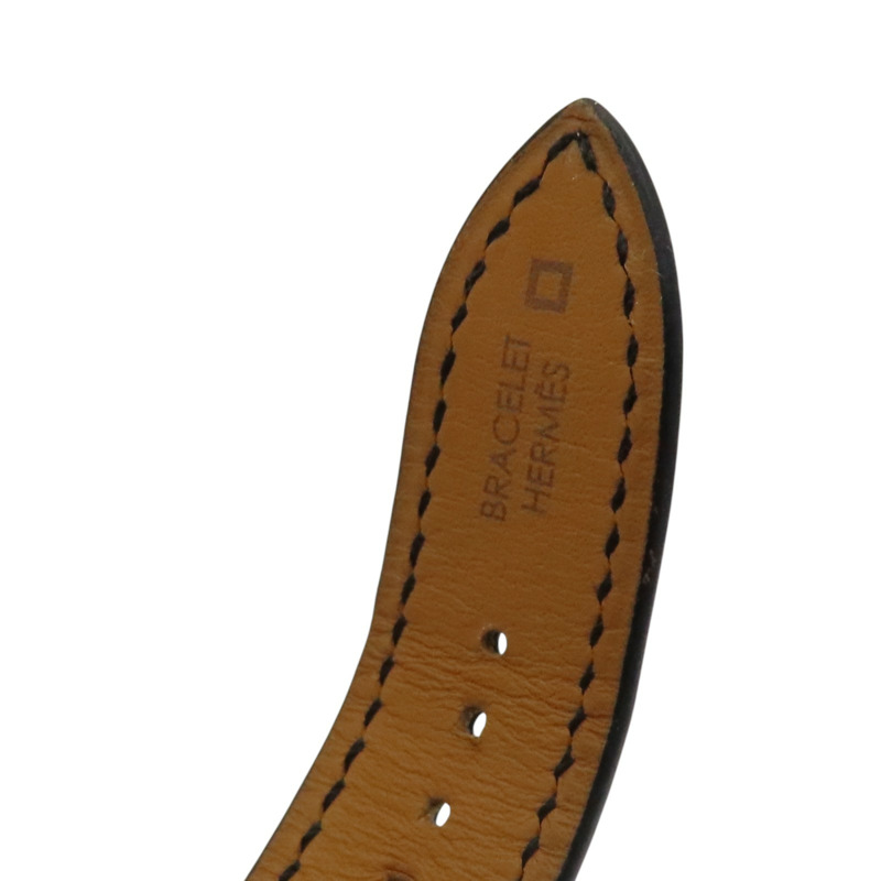 黑色錶盤 皮帶 鈦框 Arceau L'heure De La Lune 腕錶【HERMES 愛馬仕】 AR1.842-9