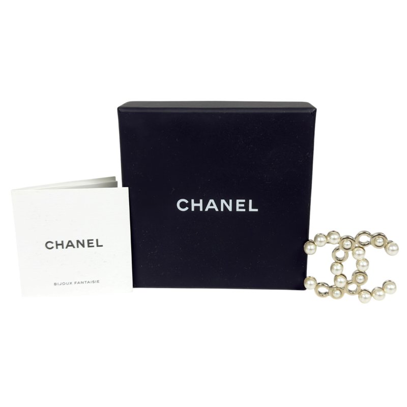 CHANEL CC 珠珠 胸針-1