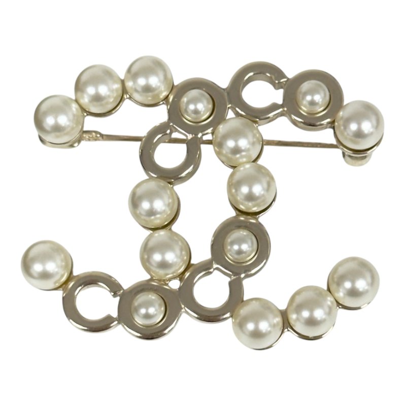 CHANEL CC 珠珠 胸針-2