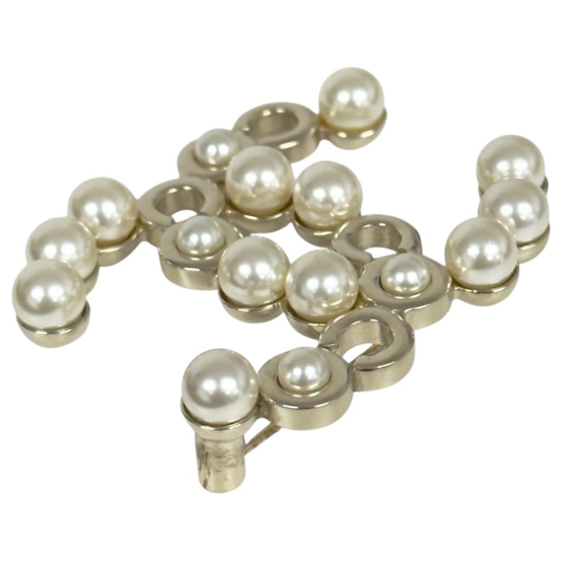 CHANEL CC 珠珠 胸針-5