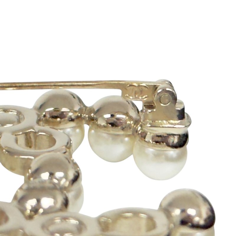 CHANEL CC 珠珠 胸針-8