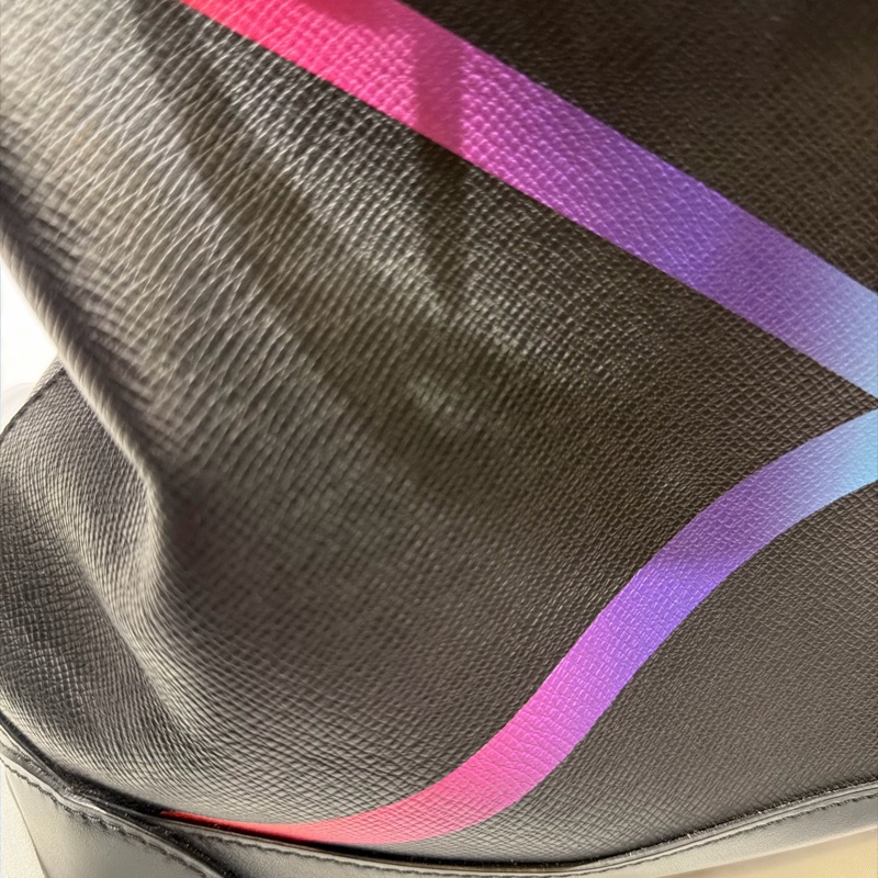 LV 路易威登 限量彩虹 Taiga Steamer PM 公文包 手提包 斜背包 黑色 M30339 LV-6