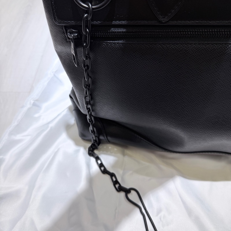LV 路易威登 限量彩虹 Taiga Steamer PM 公文包 手提包 斜背包 黑色 M30339 LV-15