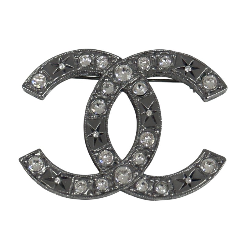 CHANEL CC 水鑽 胸針-2
