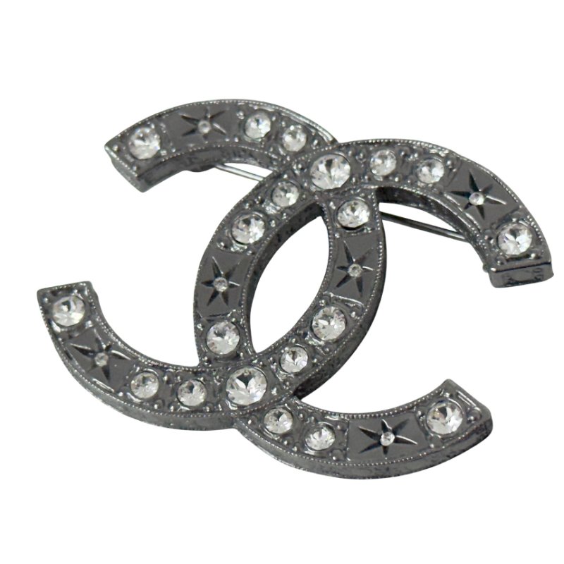 CHANEL CC 水鑽 胸針-4