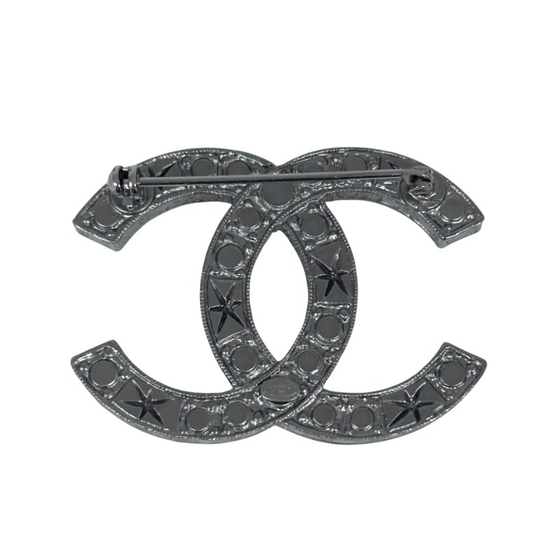 CHANEL CC 水鑽 胸針-6