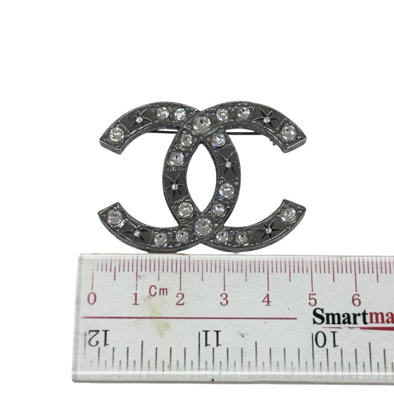 CHANEL CC 水鑽 胸針-10
