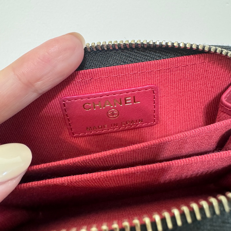 Chanel 19系列小羊皮拉鍊零錢包/卡包-2