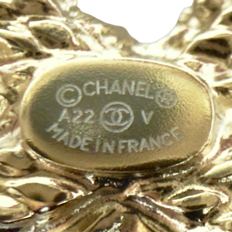 CHANEL CC 經典元素 水鑽 珠珠 胸針-8