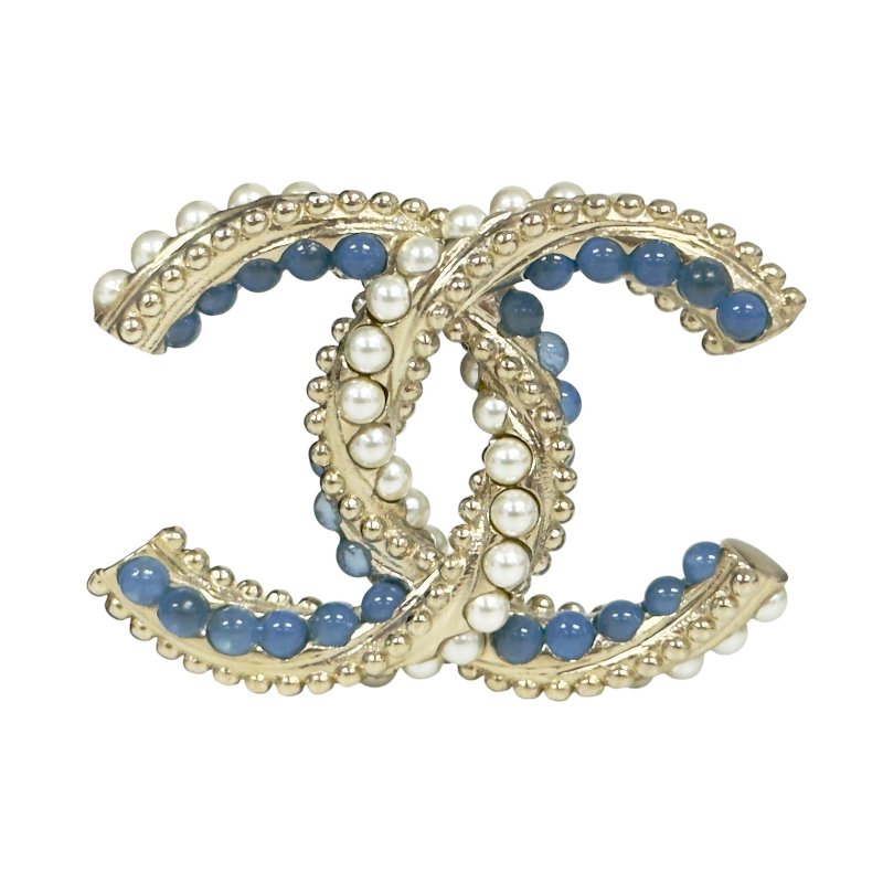 CHANEL CC 珠珠 胸針-0