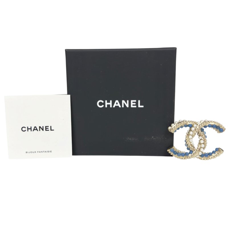 CHANEL CC 珠珠 胸針-1