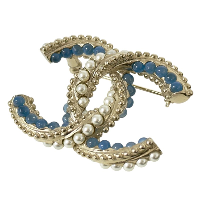 CHANEL CC 珠珠 胸針-3