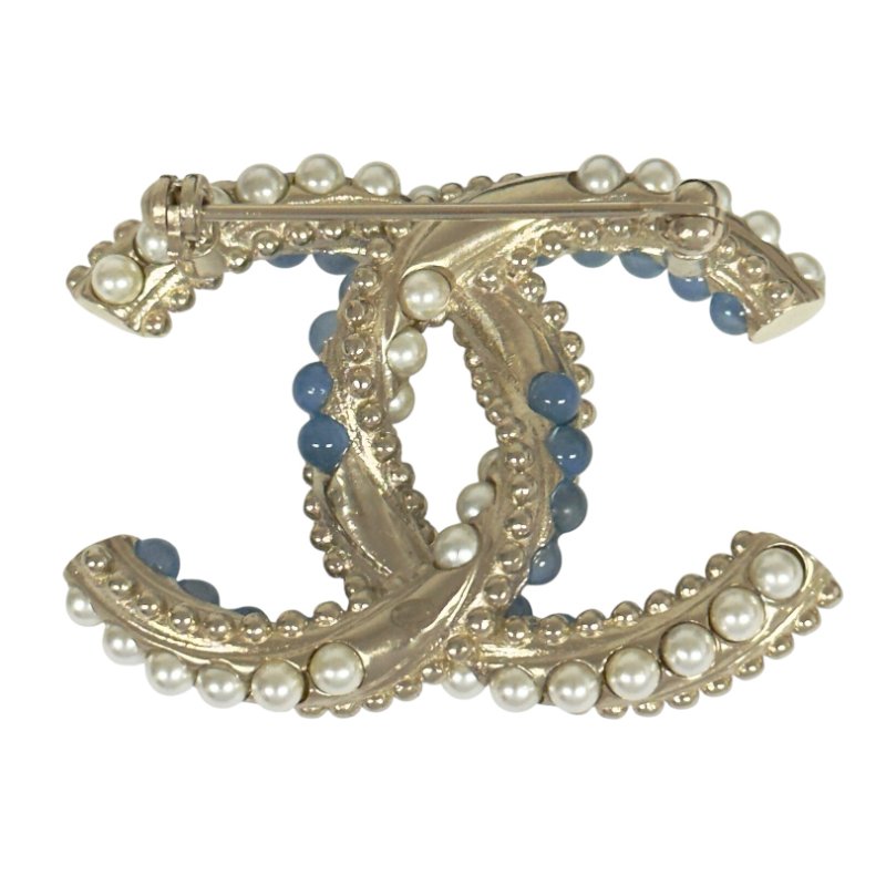 CHANEL CC 珠珠 胸針-4