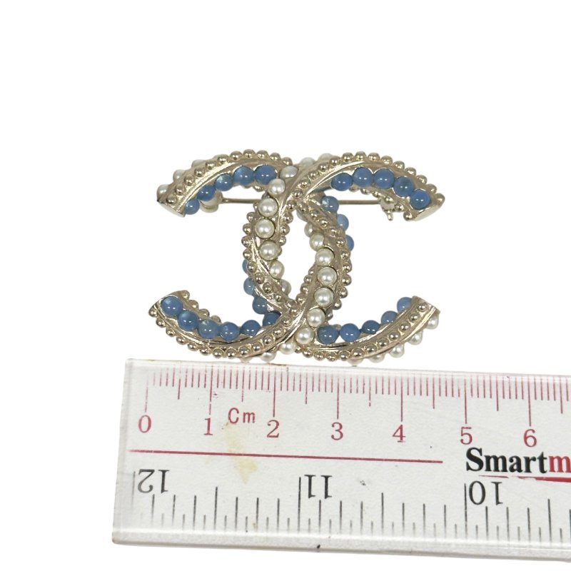 CHANEL CC 珠珠 胸針-8