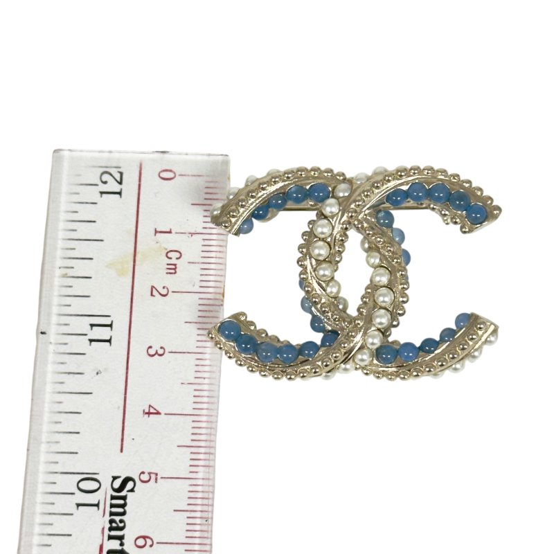 CHANEL CC 珠珠 胸針-9