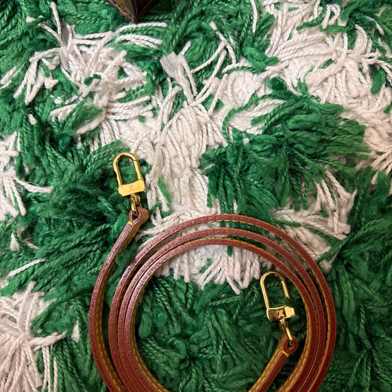 LOUIS VUITTON Petit Sac Plat 單肩包 手提包 Monogram 帆布 二手 女士-11