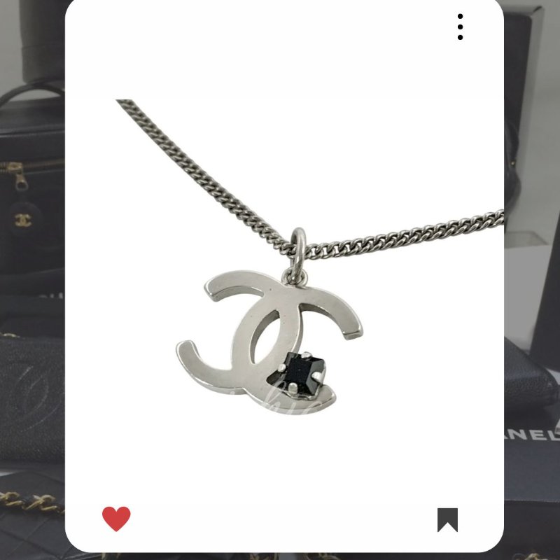 🛍️🎁 26 🔥 4月新品上架 💘 香奈兒 Chanel 銀色CC頸鏈🔥 香奈兒熱賣款 香奈兒經典款頸鏈 CHANEL NECKLACE-0