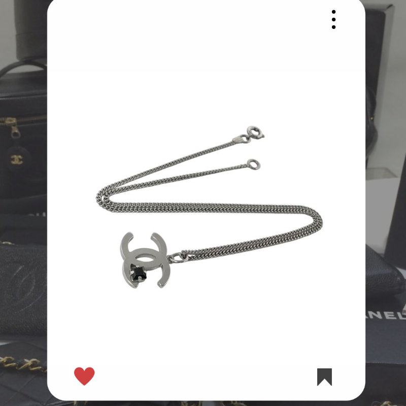 🛍️🎁 26 🔥 4月新品上架 💘 香奈兒 Chanel 銀色CC頸鏈🔥 香奈兒熱賣款 香奈兒經典款頸鏈 CHANEL NECKLACE-2