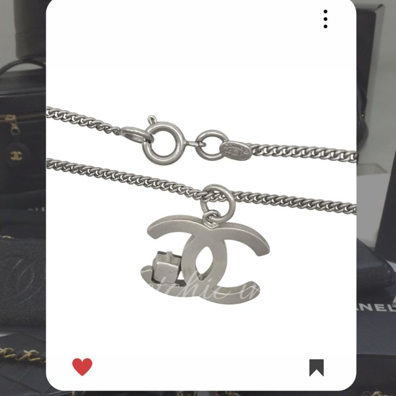🛍️🎁 26 🔥 4月新品上架 💘 香奈兒 Chanel 銀色CC頸鏈🔥 香奈兒熱賣款 香奈兒經典款頸鏈 CHANEL NECKLACE-5