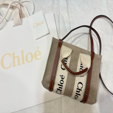 Chloe mini woody 棕色