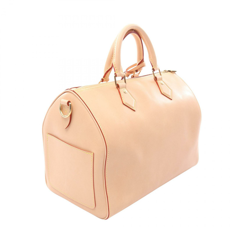 路易威登 Speedy Soft 30 肩背包 M27387 皮革 米色 二手 女士-1