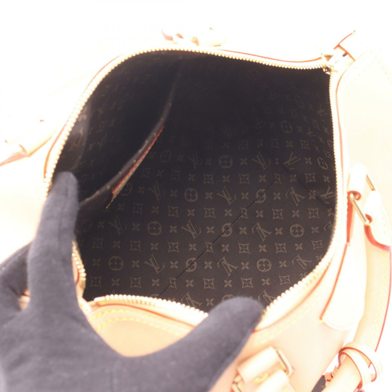 路易威登 Speedy Soft 30 肩背包 M27387 皮革 米色 二手 女士-2