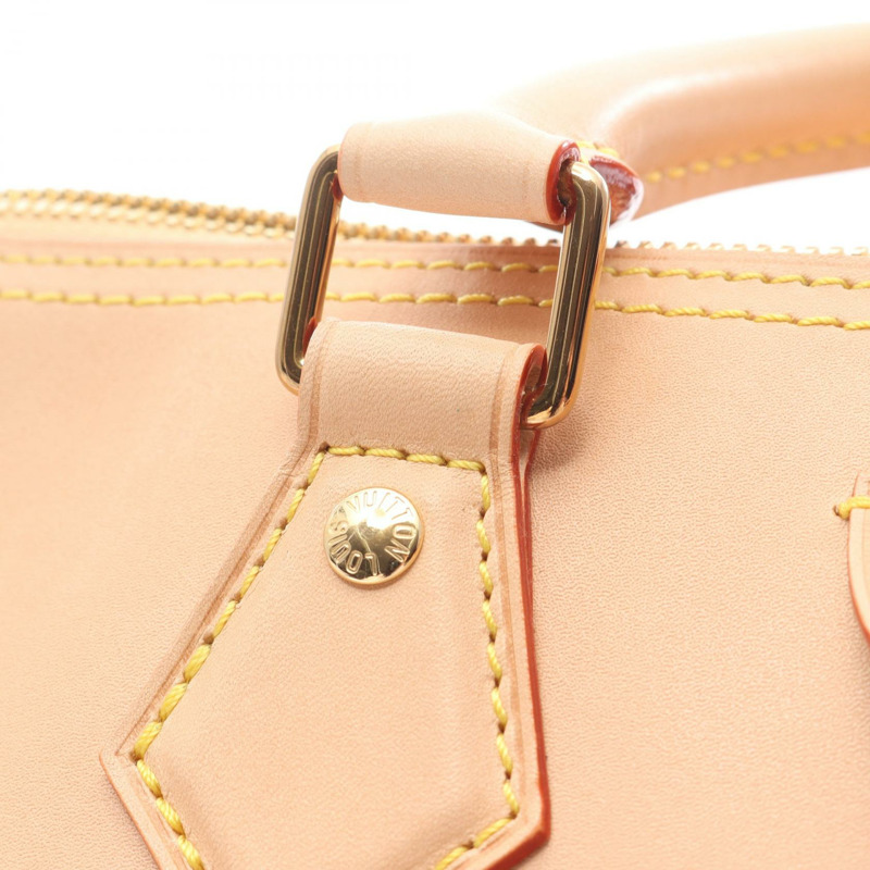 路易威登 Speedy Soft 30 肩背包 M27387 皮革 米色 二手 女士-5