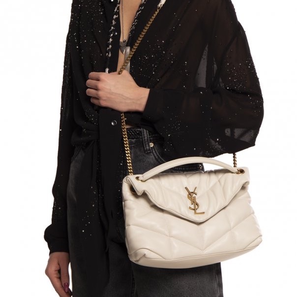 Saint Laurent 女士 PUFFER小號絎縫小羊皮手袋均碼碼小號、29 X 11 X 17CM-3