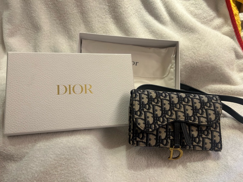 Dior saddle 馬鞍老花腰包-0
