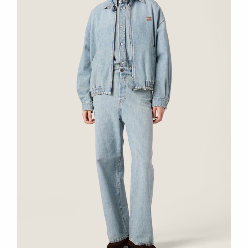 Miu Miu 女士 翻領牛仔外套IT-36 IT-38 IT-40 IT-42 IT-44 IT-46 IT-48碼-4