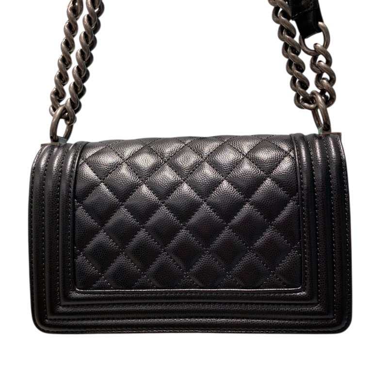 CHANEL 香奈兒 BOY20 黑色 銀扣-2