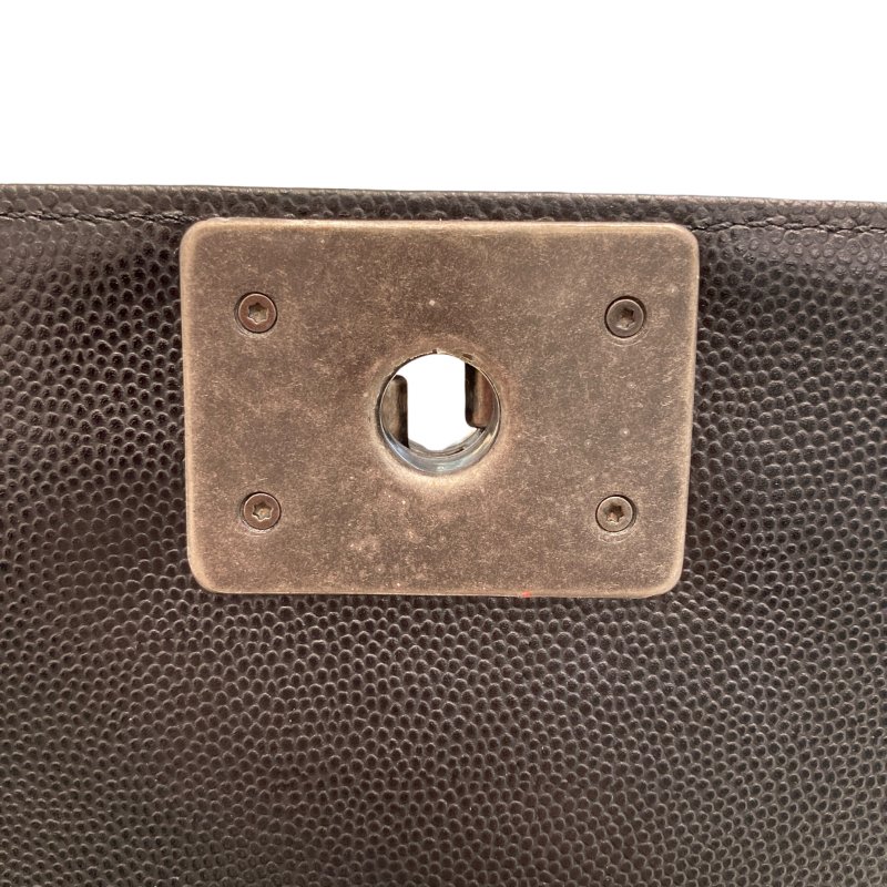 CHANEL 香奈兒 BOY20 黑色 銀扣-14