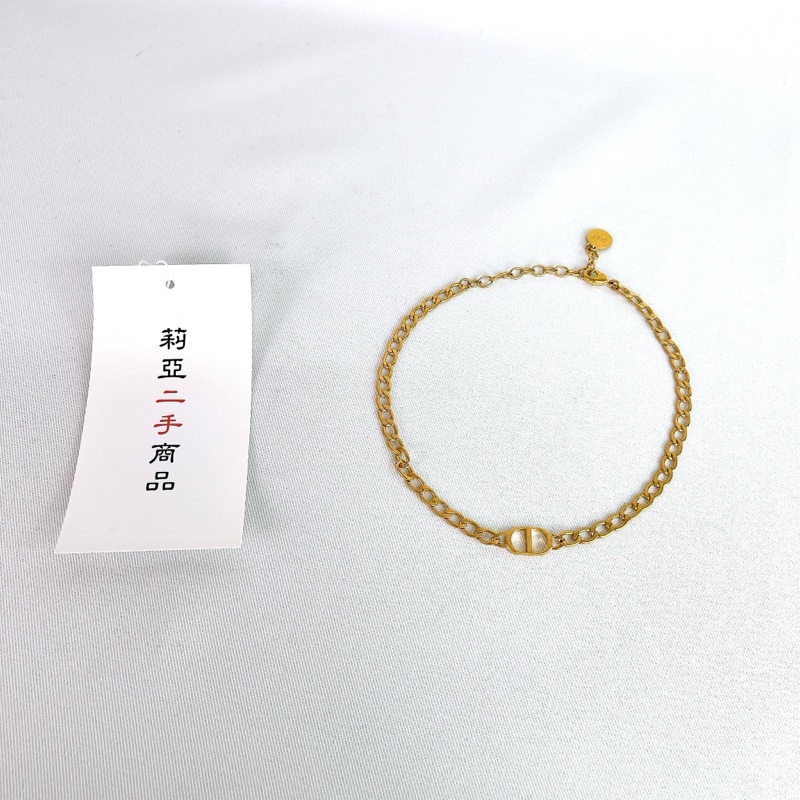莉亞精品♡DIOR CD Logo頸鏈 二手-2
