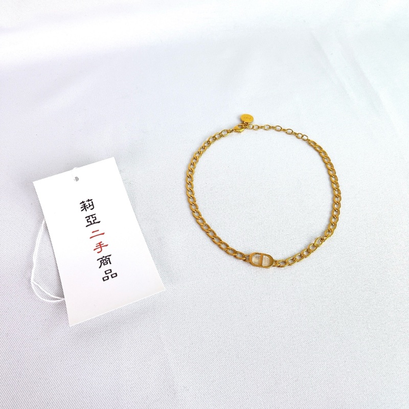 莉亞精品♡DIOR CD Logo頸鏈 二手-3