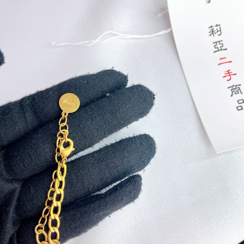 莉亞精品♡DIOR CD Logo頸鏈 二手-6