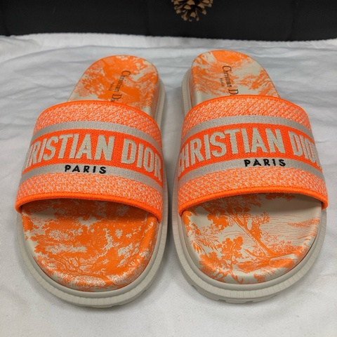 閒置新 未使用 迪奧/Dior  動物園拖鞋 38.5碼  附件：塵袋