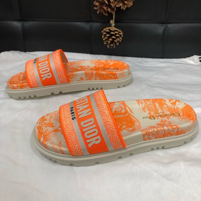 閒置新 未使用 迪奧/Dior 動物園拖鞋 38.5碼 附件:塵袋-1