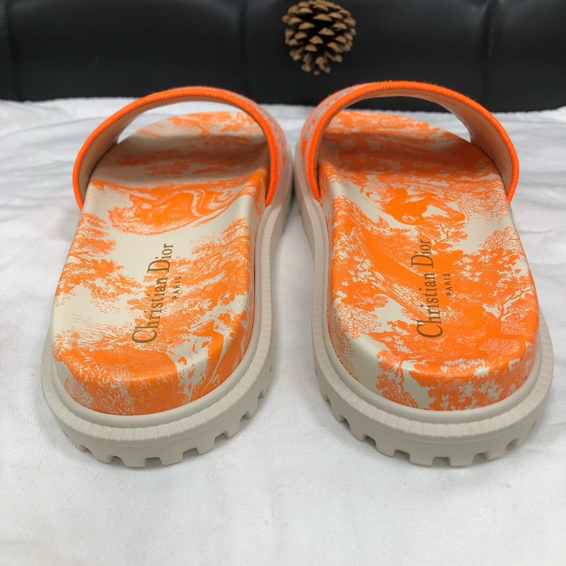閒置新 未使用 迪奧/Dior 動物園拖鞋 38.5碼 附件:塵袋-3
