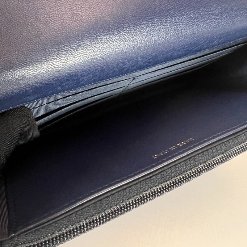 CHANEL TRENDY WOC金鍊包羊皮藍 保卡款29開-5